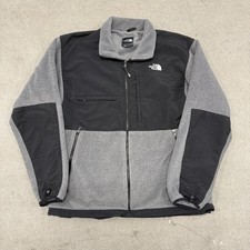 The North Face Jacket Mens XL Gray Black Denali Fleece Full Zip Outdoor