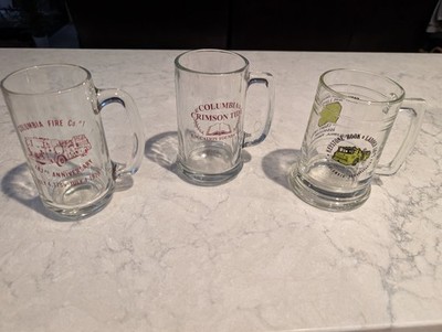 Columbia, PA Fire Department Memorabilia Beer Glasses