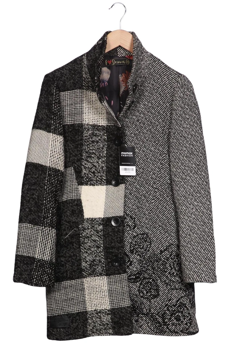 Desigual Mantel Damen Jacke Parka Gr. 38 Wolle Mehrfarbig #p0t9zb5