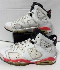 NIKE Air Jordan VI 6 Retro BG Infrared 384665 123 Size 6Y