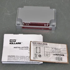 Hubbell Killark Electrical Box Cover X-10, 1 Gang, Blank, Aluminum, NEMA 3, 7CD