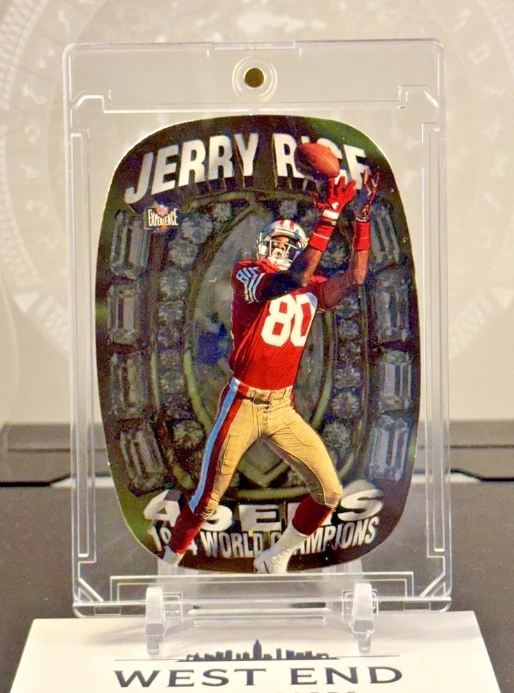 JERRY RICE 1997 NFL Experience WORLD CHAMPIONS RARE DIE-CUT #WC11 49ers HOF 🔥