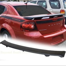 For 2008-2014 Dodge Avenger MATTE BLACK Factory Style Spoiler Wing UNPAINTED