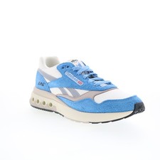 Reebok ERS World Mens White Suede Lace Up Lifestyle Trainers Shoes