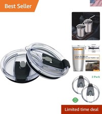 Dishwasher Safe 20 oz Tumbler Replacement Lids - Fits YETI  More