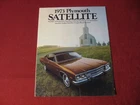 1973 Plymouth Road Runner Satellite Sales Brochure Booklet Catalog Original Old