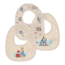 Image of BNWT New Peter Rabbit Baby Christmas Bibs - Set of 3