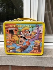 Flintstones Lunch Box Vintage  Lunchbox Broken Closing Latch  As Is 60s