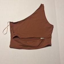 Abercrombie Fitch Soft A F Collection NWT Reddish Brown One Side Tank Top