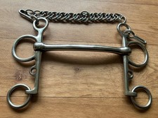 Mullen mouth pelham double link curb chai n 5.5” (3792)