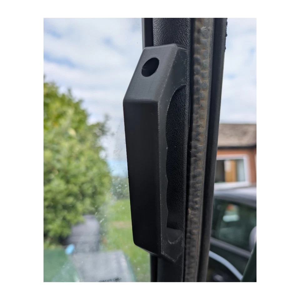 Land Rover Defender A Pillar Grab Manija de repuesto Negro - Par de recambios Foto 3 de 4