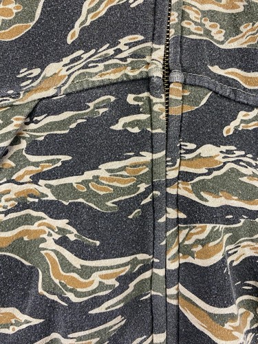 Burton Jacket Mens Small Green Tan Camo Snowboards Hoodie Fleece Lining - 第 8/15 張圖片
