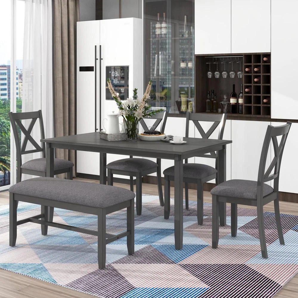 Modern 6 online piece dining set