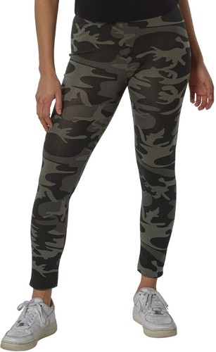 Womens Camo Leggings Stretchy Body Full Shaper Army Spandex Thin Workout Pants - Picture 11 of 21