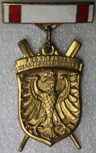 RUDERN ABZEICHEN GOLD * 1. Pl. 77. REGATTA 1954 des FRANKFURTER RV von 1888 e.V. - Picture 2 of 3