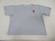 Texas Tech Shirt Mens XL Gray Red Raiders Crew Neck University Short Sleeve