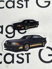 LP Diecast Exclusive 1988 Ford Mustang SLN Black Pin Sticker Set