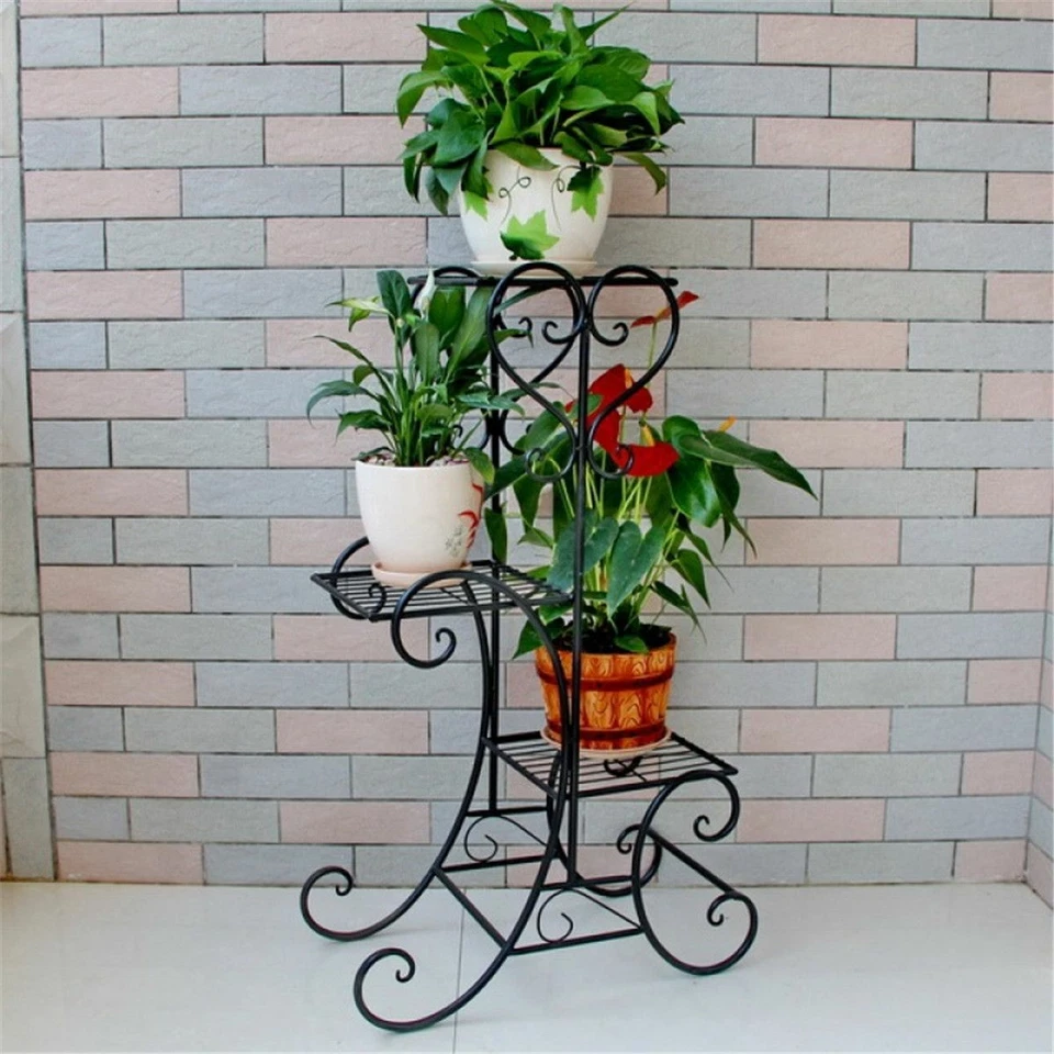 Metal Flower Plant Display Stand Home Garden 3 Tier Pot Rack Shelf Decor Patio - Изображение 2 из 4
