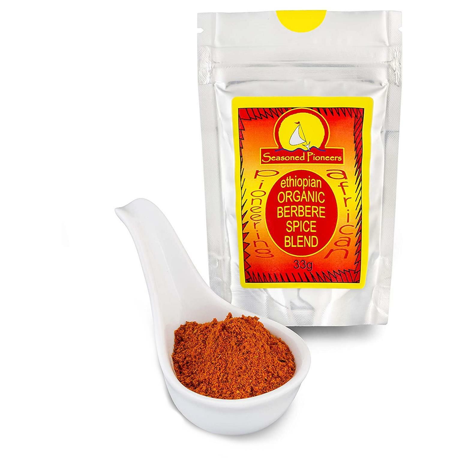Seasoned Pioneers Spices Berbere Spice Blend Organic 33g Resealable Pouch