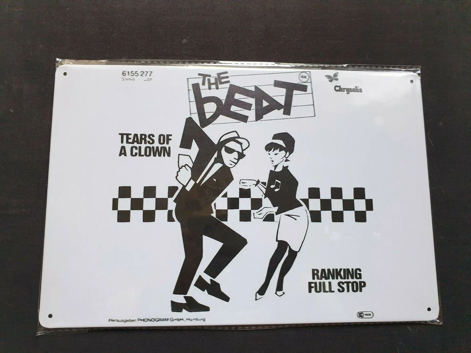 The Beat Metal Sign Plaque English Ska Soul Reggae and Punk Rock Band FREE P&P