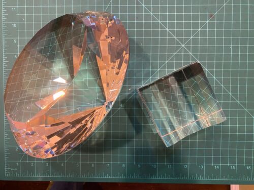 200mm Huge Clear Crystal Diamond Paperweight Wedding Centerpieces Gifts - Picture 17 of 24