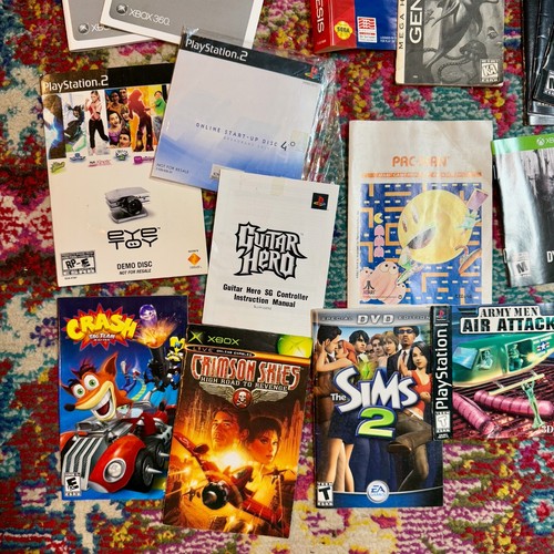 LOT Vintage Video Game Instruction Manuals Art Booklets Inserts Nintendo Mario - Picture 4 of 9