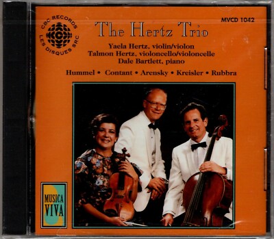 THE HERTZ TRIO ''HUMMEL/ CONTANT/ ARENSKY/ KREISLER/ RUBBRA'' CD 1992 cbc sealed