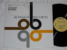 CONCERT MATINEE #63 (1981) BOWMAR LP w/Transparency & Booklet