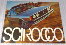 1976 - VW Volkswagen Scirocco Brochure w/ Specs VG