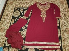 Pakistani Indian Salwar Kameez Anarkali Patiala Plus Size 42 44 46 48