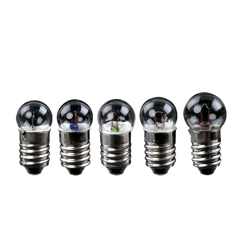 Miniature Lamp Light Bulb 1.5V 2.5V 3.8V 6V 12V E10 Screw Base Small Light Bulbs - Image 4 of 4