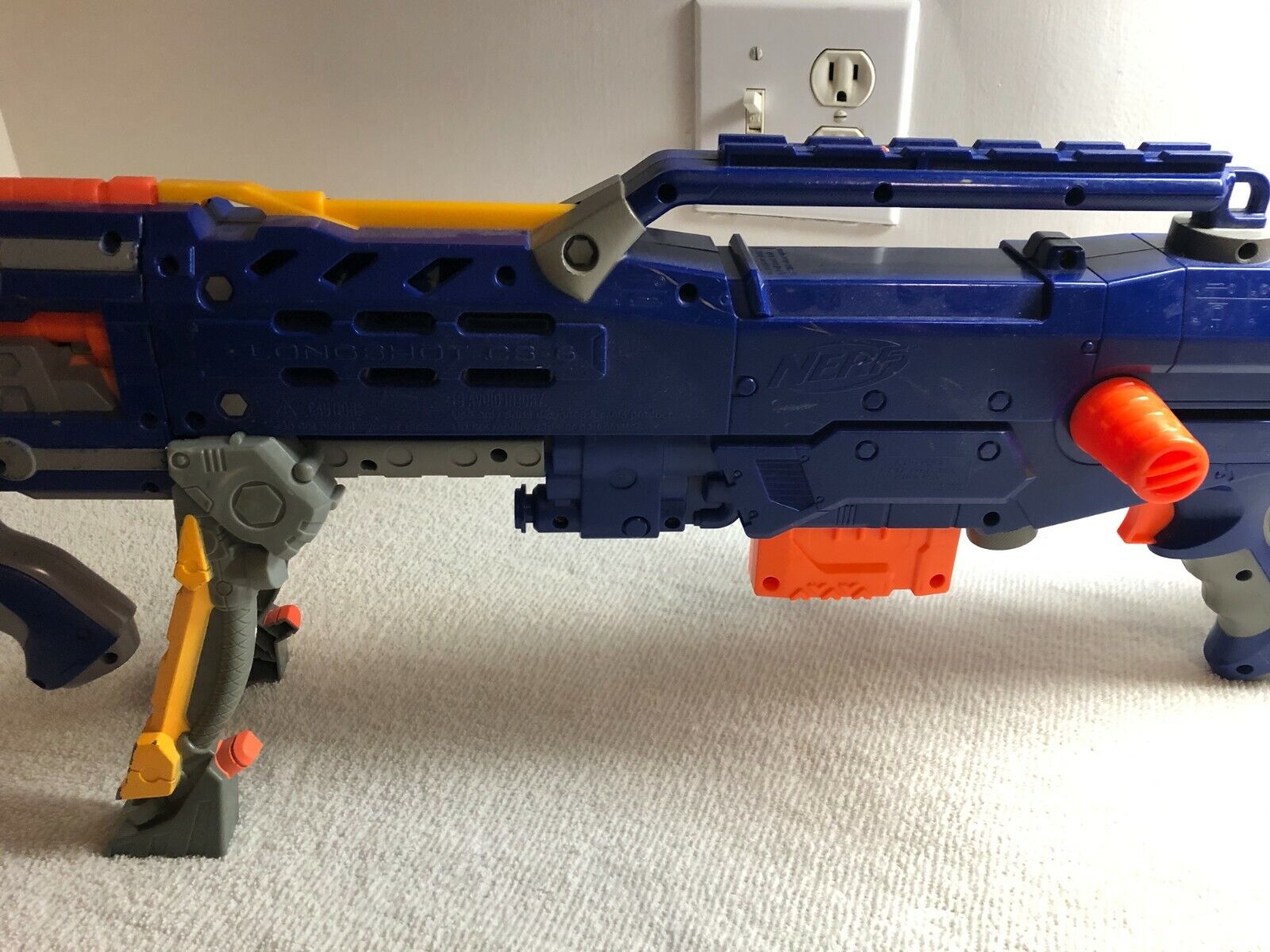 Nerf N-Strike - Longshot CS-6 Sniper Rifle Blaster Gun - Hasbro - Tested &  Works