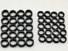 Hot Wheels ✨ GOOD YEAR ✨  BLACK Rubber Tire 10 sets 10/12 MM WHITE LETTER