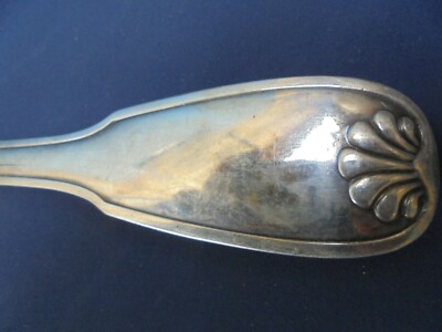 GRANDE LOUCHE 32 Cm Metal Argente Avec 2 Poincons Vintage Est.ebay EUR