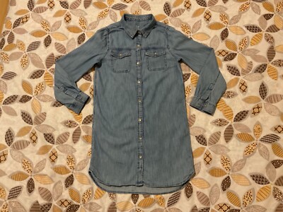 GAP Kinder Jeansblusenhemd Größe M 8-9 Jahre himmelblau guter Zustand
