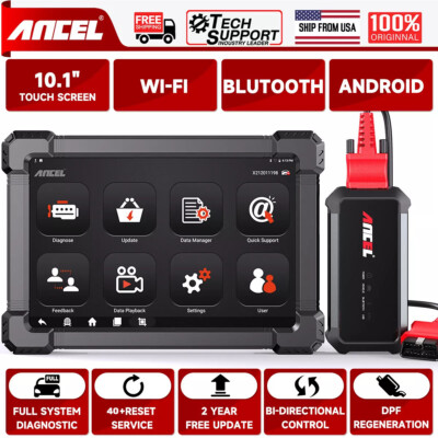 ANCEL X7 HD OBD2 Scanner Heavy Duty Truck Diagnostic Full System DPF Regen ECU