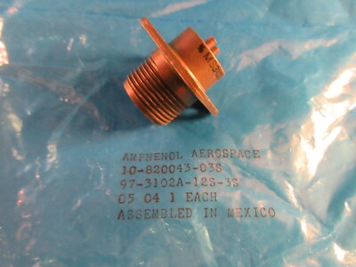 Amphenol Aerospace 97-3102A-12S-3S, 2 Pin Circular Connector, MS3102A-12S-3S