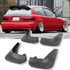 For Honda Civic EG EH EJ 92-99 Front&Rear Molded Mudflap Splash Guard Mudguard 