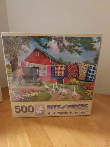 500 Piece John Sloane Art Puzzle "Plain and Fancy"  18"x24"