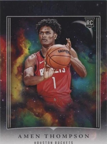 2023-24 Panini National Treasures Amen Thompson RC Quad Patch Auto 