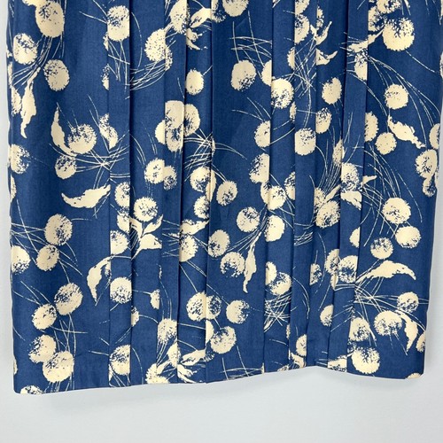 Boden Limited Edition Womens Silk Pleated Skirt Blue Dandelion Print size 2 - Picture 4 of 10