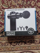 Home Essentials Percussion Body Massager Massage Device Spa 4 Speeds Black