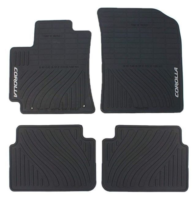 Genuine 4-piece All Weather Floor Mats Black Cor PT908-02110