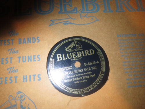 78RPM Bluebird Nettles Brothers - Never Worry / Go Your Way, Ill Go Mine VV+ - Imagen 2 de 3