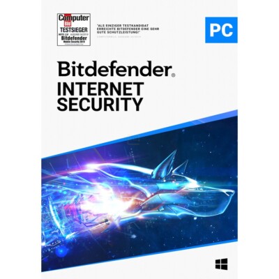 Bitdefender Internet Security 2025 1, 3, 5 PCs 1, 2 Jahre ESD-Key per eMail