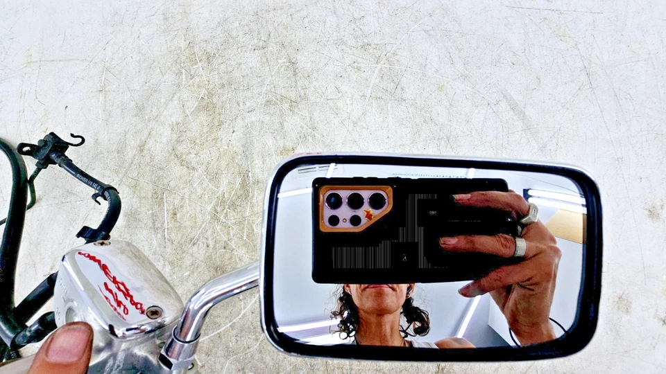 1999 HONDA VALKYRIE INTERSTATE двойной штангенциркуль шланг главный цилиндр + правое зеркало - Изображение 3 из 4