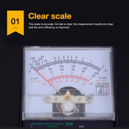 Analog Multimeter Voltmeter Ammeter Ohmmeter Tester Volt OHM Meter Tool✨ - Bild 7 von 12