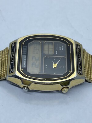 Citizen 41-9842 Ana Digi Alarm Chrono Vintage Watch Men's Fully