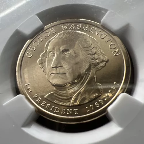 2007-D George Washington First President  $1 Coin NGC Brilliant UNC 