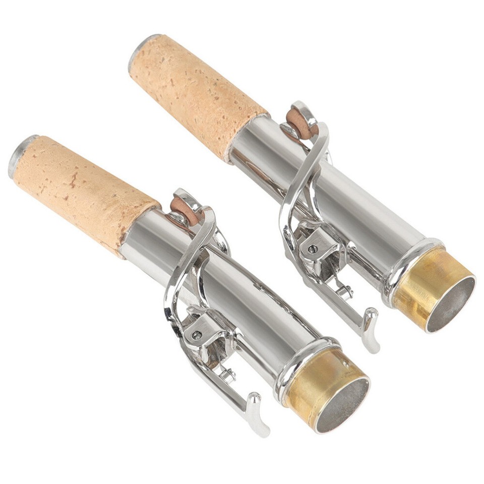 2 Pcs High Definition Antique Saxophone Straight Neck + Curved Two Pack